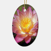 Pink Water Lily Foto Keramik Ornament (Links)