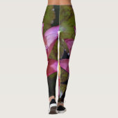 Pink Water Lily Foto Leggings (Rückseite)