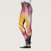 Pink Water Lily Foto Leggings (Links)