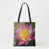 Pink Water Lily Foto Tasche (Vorderseite)