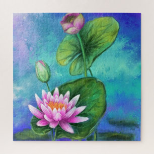 Pink Water Lily Puzzle Lilie