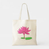 Pink Water Lily Toe Bag Tragetasche (Rückseite)