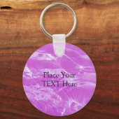 Pink Water Ripple Schlüsselanhänger (Vorderseite)