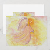 Pink Watercolor Angel (Vorne/Hinten)