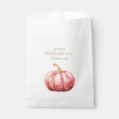 Pink Watercolor Baby Dusche Gefallen Taschen Geschenktütchen (Vorderseite)