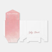 Pink Watercolor Babydusche Geschenkschachtel (Ungefaltet)