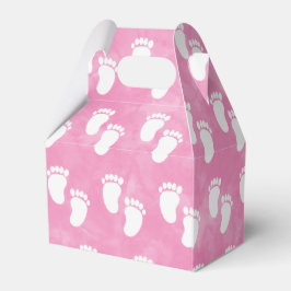 Pink Watercolor Babydusche Muster Geschenkschachtel