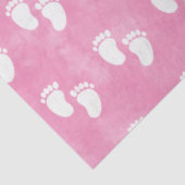 Pink Watercolor Babydusche Muster Seidenpapier (Ausschnitt)