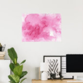 Pink Watercolor Background for your Poster (Heimbüro)