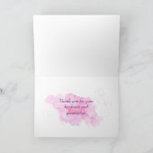 Pink Watercolor Ballet Shoes Danke (Innenseite)