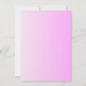 Pink Watercolor Balloons Babydusche Einladung (Rückseite)