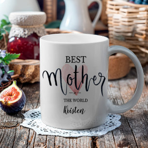 Pink Watercolor Beste Mutter Welt Kaffeetasse