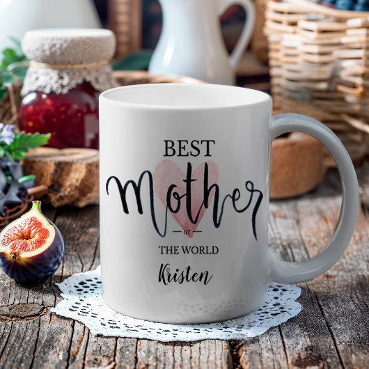 Pink Watercolor Beste Mutter Welt Kaffeetasse
