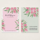 Pink Watercolor Blühende Blumennekklace (Vorne & Hinten)