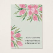 Pink Watercolor Blühende Blumennekklace (Rückseite)