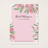 Pink Watercolor Blühende Blumennekklace (Vorderseite)