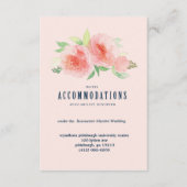 PINK WATERCOLOR BLUME BEGLEITKARTE (Vorderseite)