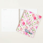 Pink Watercolor Blumengarten Muster Planer (Anzeige)