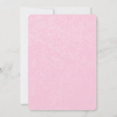 Pink Watercolor Bouquet Wedding Einladung (Rückseite)