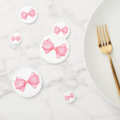 Pink Watercolor Bow Konfetti (Gruppe)