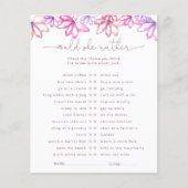 Pink Watercolor Brautparty (Vorderseite)