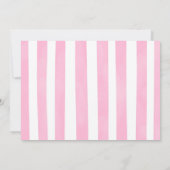 Pink Watercolor Butterfly Foto Einladung (Rückseite)