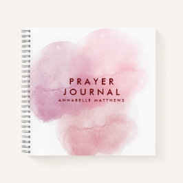 Pink Watercolor Christlich Praetjournal Notizblock