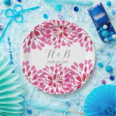 Pink Watercolor Chrysanthemum Paper Teller (Party)