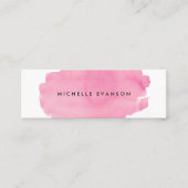 PInk Watercolor Creative Mini Visitenkarte (Vorderseite)