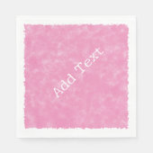 Pink Watercolor Custom Text Baby Dusche Serviette (Vorderseite)