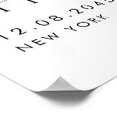 Pink Watercolor Dahlia Brautparty Willkommen Poster (Ecke)