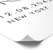 Pink Watercolor Dahlia Spring Baby Brunch Willkomm Poster (Ecke)