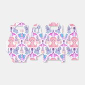 Pink Watercolor Dinosaurier Birthday Baby Dusche Geschenkschachtel (Ungefaltet)