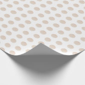 Pink Watercolor Dot Wrapping Paper Geschenkpapier (Ecke)