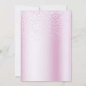 Pink Watercolor Duck Baby Shower Einladung (Rückseite)