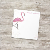Pink Watercolor Flamingo Einfaches stilvolles Ambi Notizblock