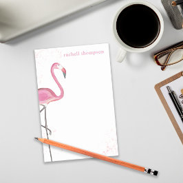 Pink Watercolor Flamingo Einfaches stilvolles Ambi Post-it Klebezettel