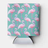 Pink Watercolor Flamingo Tissue Dosenkühler (Vorderseite)