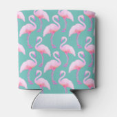 Pink Watercolor Flamingo Tissue Dosenkühler (Rückseite)