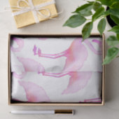 Pink Watercolor Flamingo Tissue Seidenpapier (Geschenk)