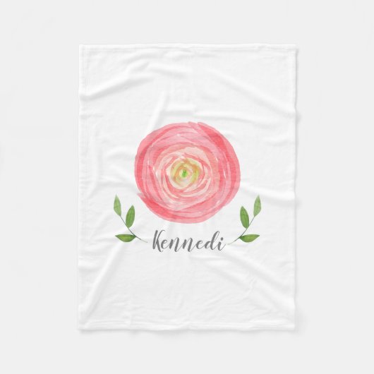 Pink Watercolor Fleece Baby (Vorderseite)