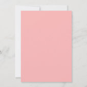Pink Watercolor Floral Boho 59. Einladung (Rückseite)