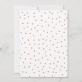 Pink Watercolor Floral Bridal Shower Einladung (Rückseite)