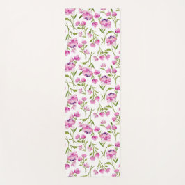 Pink Watercolor Florals Yoga Mat Yogamatte