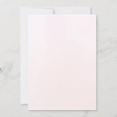 Pink Watercolor Flowers Bridal Shower Einladung (Rückseite)