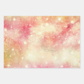 Pink Watercolor Galaxy Geschenkpapier Set (Vorderseite 3)