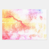Pink Watercolor Galaxy Geschenkpapier Set (Vorderseite 2)
