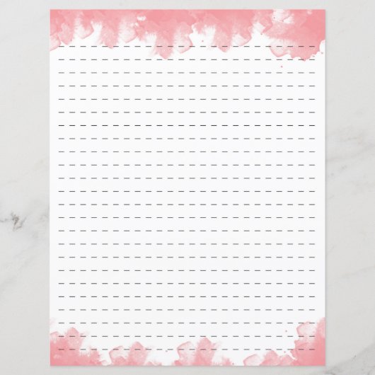 Pink Watercolor gestrichelte Papiertaschentücher (Vorderseite)