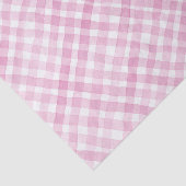 Pink Watercolor Gingham Party Tissue Paper Seidenpapier (Ausschnitt)