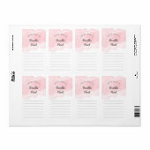 Pink Watercolor Girl Babydusche (Vorne)